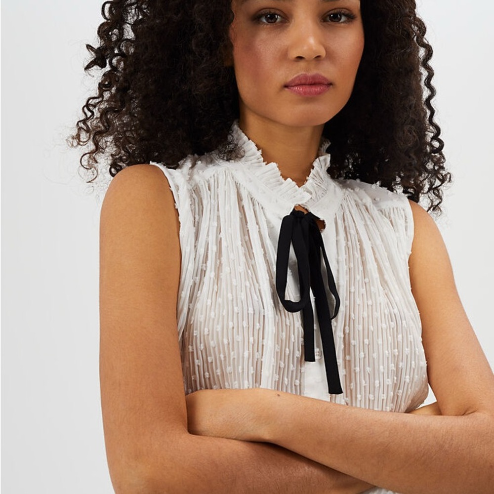 Black and White Blouse